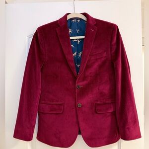 Lauren Ralph Lauren Red Velvet Blazer size 6